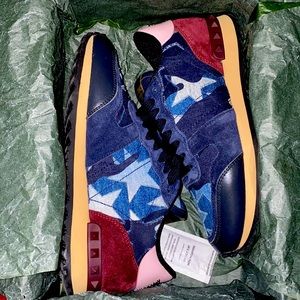 Valentino Blue Denim sneakers
